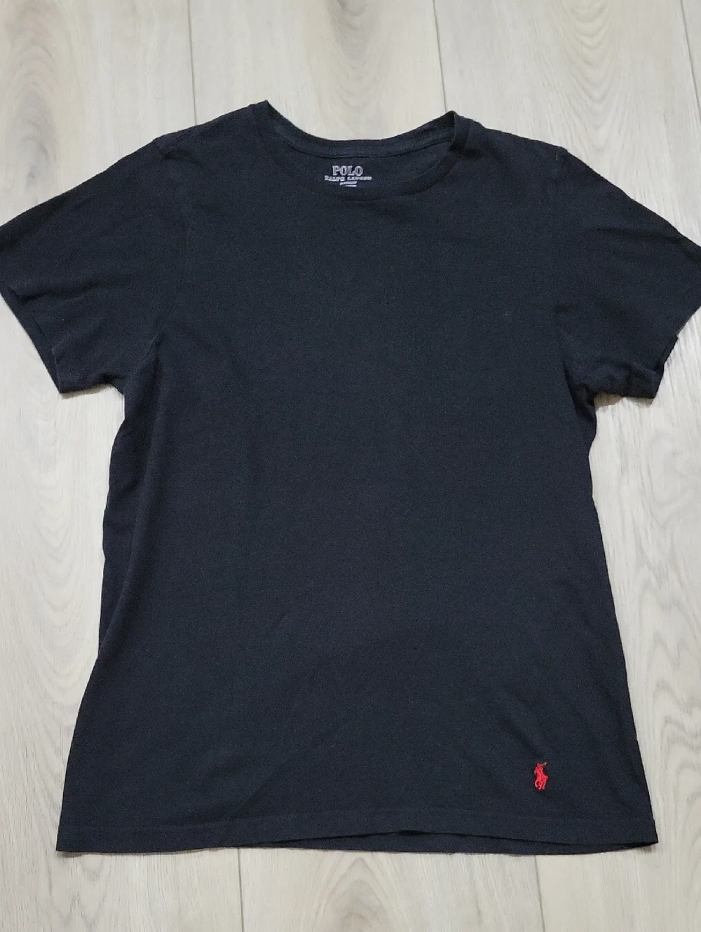 Polo by Ralph Lauren Black Short Sleeve Tee with Red Pony Logo